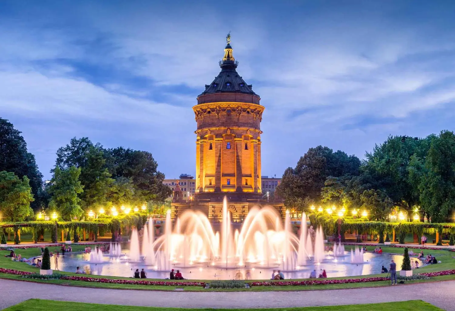 Ein markantes Wahrzeichen in Mannheim, Deutschland. von NT